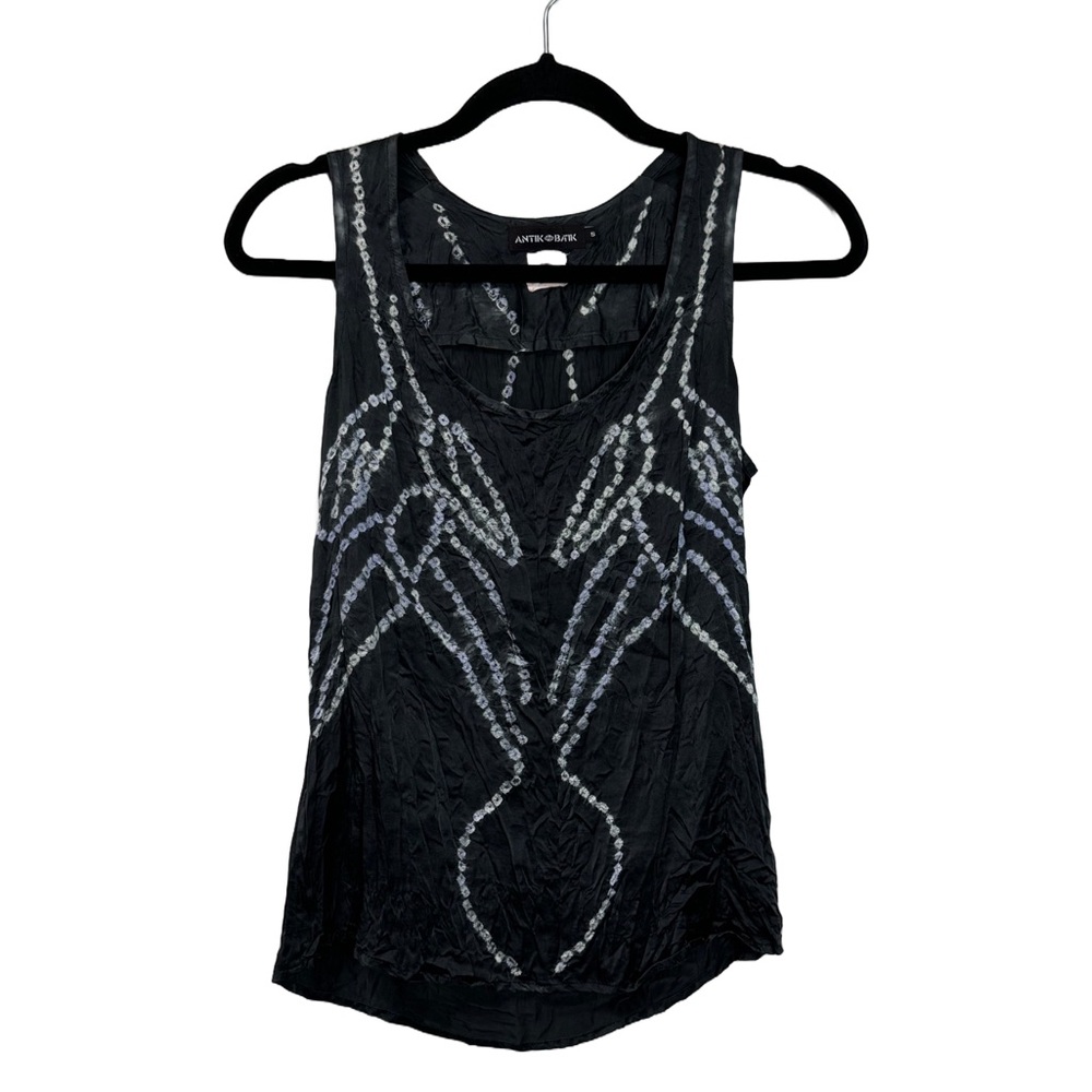 Antik Batik 100% Silk Tank Top sz XS/S